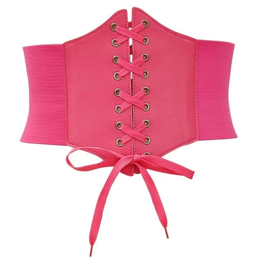 Wide Corset Waist Belt Decorative Slimming Waist Strap External Wear Elastic Design Body Shapewear For Skirts Dress Top Clothes