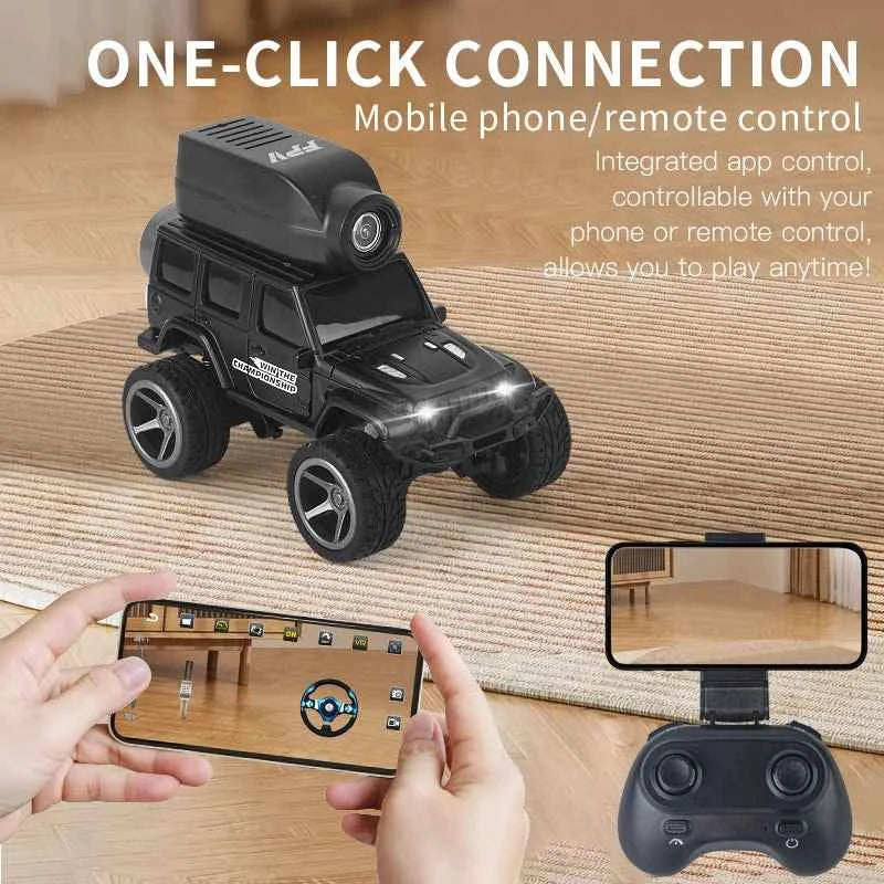 1:64 Mini RC Car 2.4G Remote Contorl Vehicle with Camera WiFi APP Control High Speed Racing Stunt Cars Toy Gift for Kids