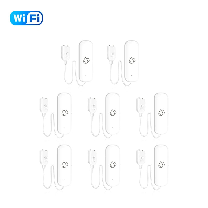 WiFi/Zigbee Water Leak Sensor Tuya Smart Life APP Flood Leak Detector Water Alert Overflow Alarm Home Security System Leakage