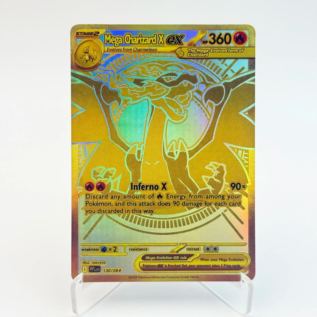 PKM PTCG Card ASC/MEG/PFL Mega Charizard Y ex Lucario Gardevoir Rare Card Replica Proxy Game Cards English