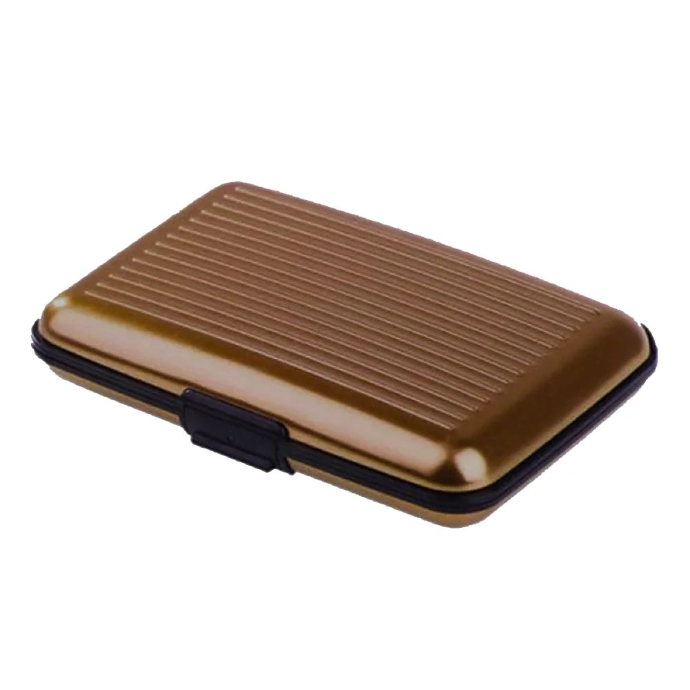 Credit Card Holder Wallet Metal Name Card Holder Waterproof Credit Card Protector for Women Men