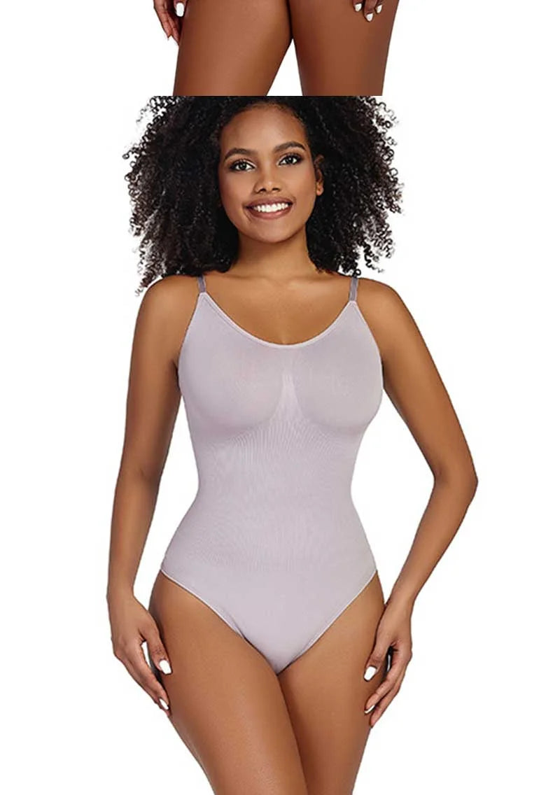 Shapewear Bodysuit with Tummy Control Tight Slimming Body Shaper Thong Bodysuit Crotch with Hooks Reducing and Shapers Jumpsuit