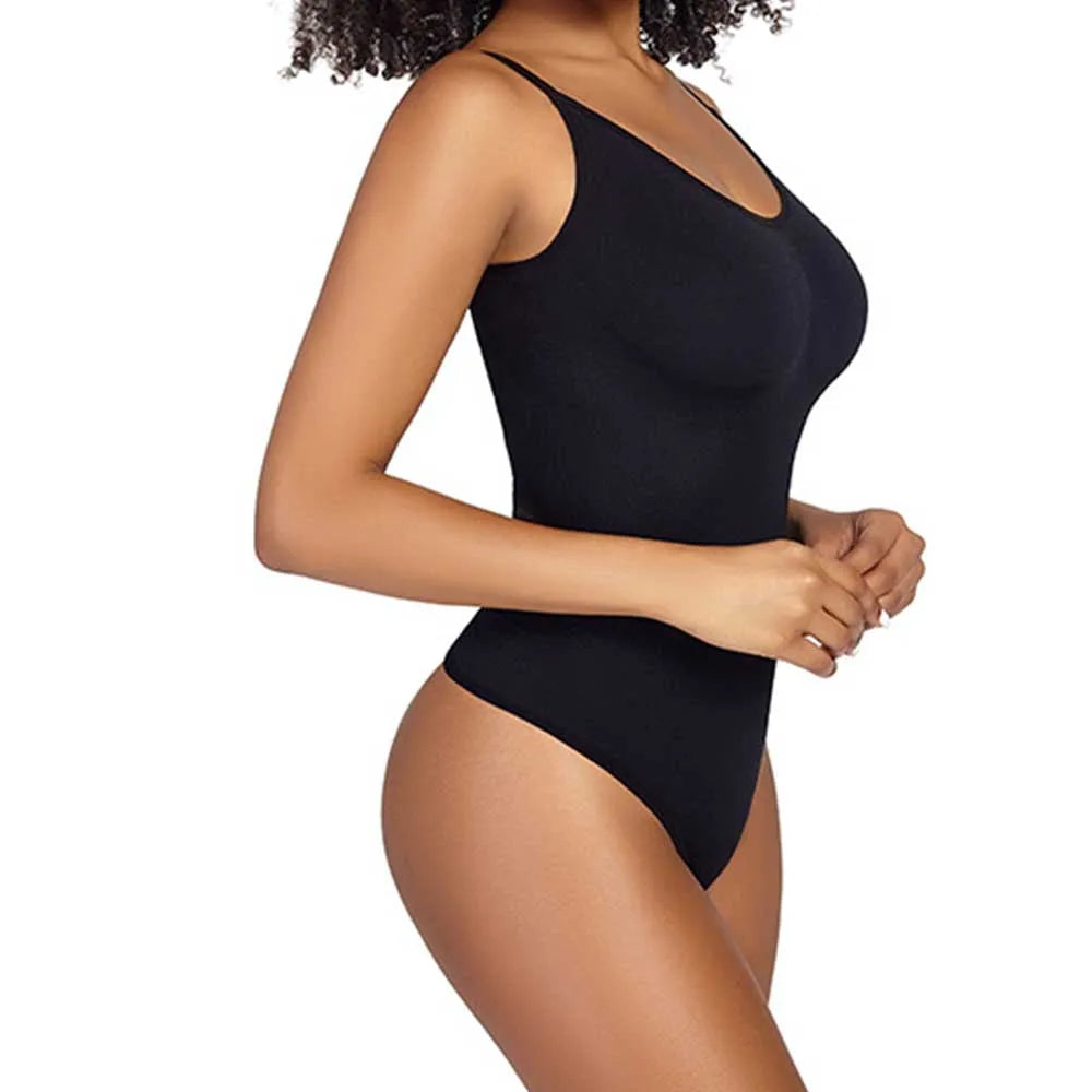 Shapewear Bodysuit with Tummy Control Tight Slimming Body Shaper Thong Bodysuit Crotch with Hooks Reducing and Shapers Jumpsuit