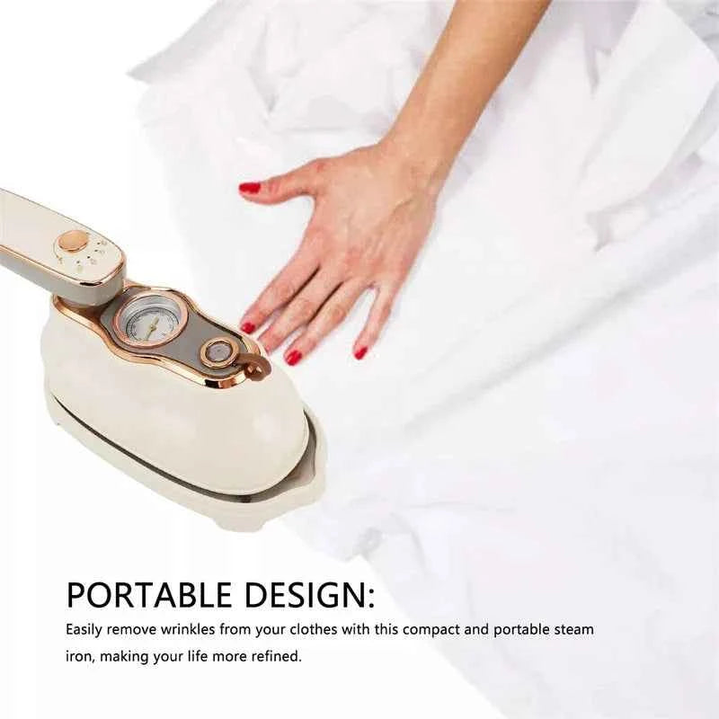 1200W Portable Garment Steamer Mini Handheld Steam Iron for Garments Wet and Dry Dual Use Electric Iron Travel Ironing Machine