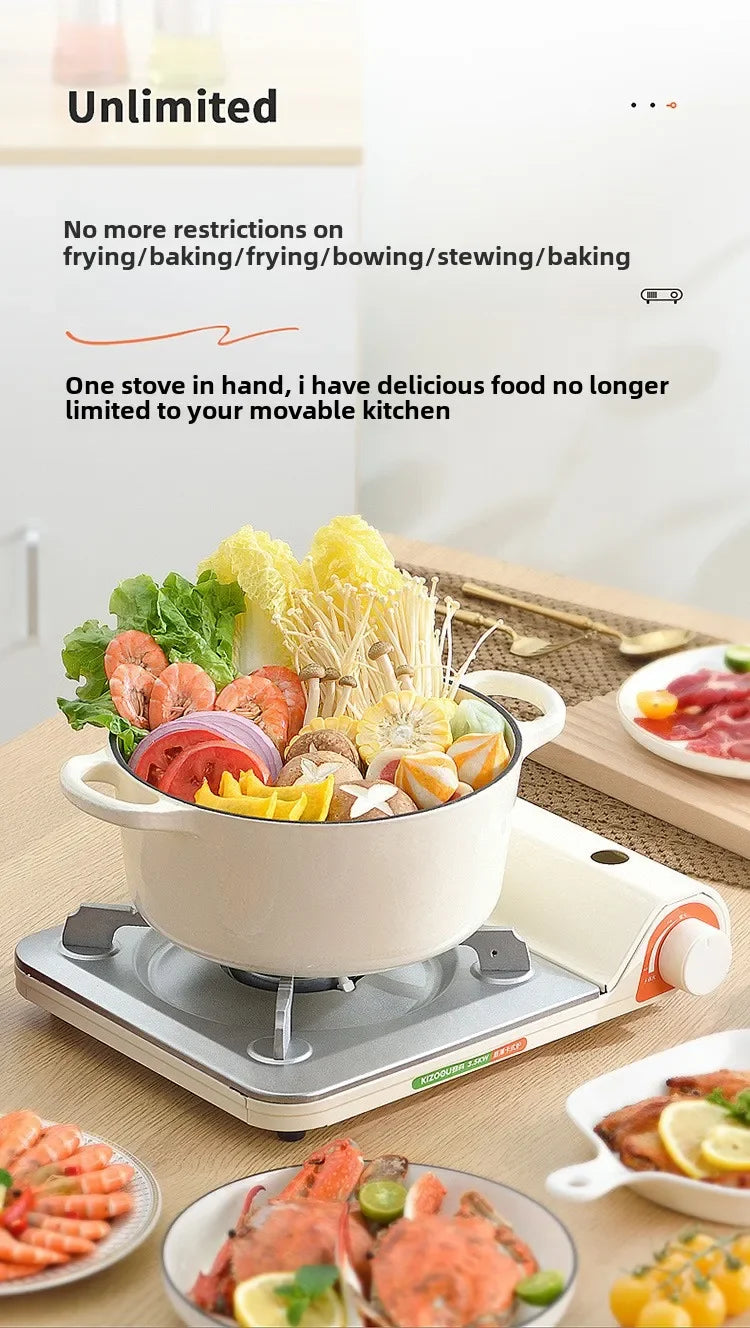 2026 Portable Outdoor Cooker Hot Pot Small Durable   Magnetic Casca Design for Camping And Travel