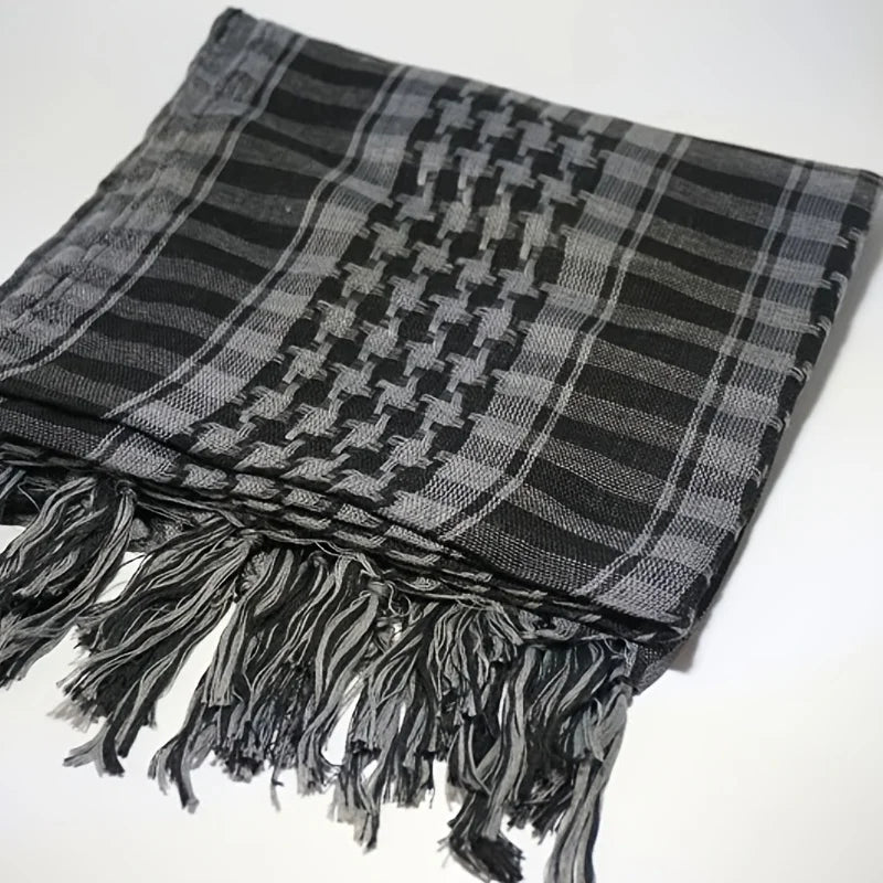 New Summer Women Tactical Arab Scarf Men Fashion Lightweight Hijab Scarf Spring Army Plaid Head Scarf Warm Mask