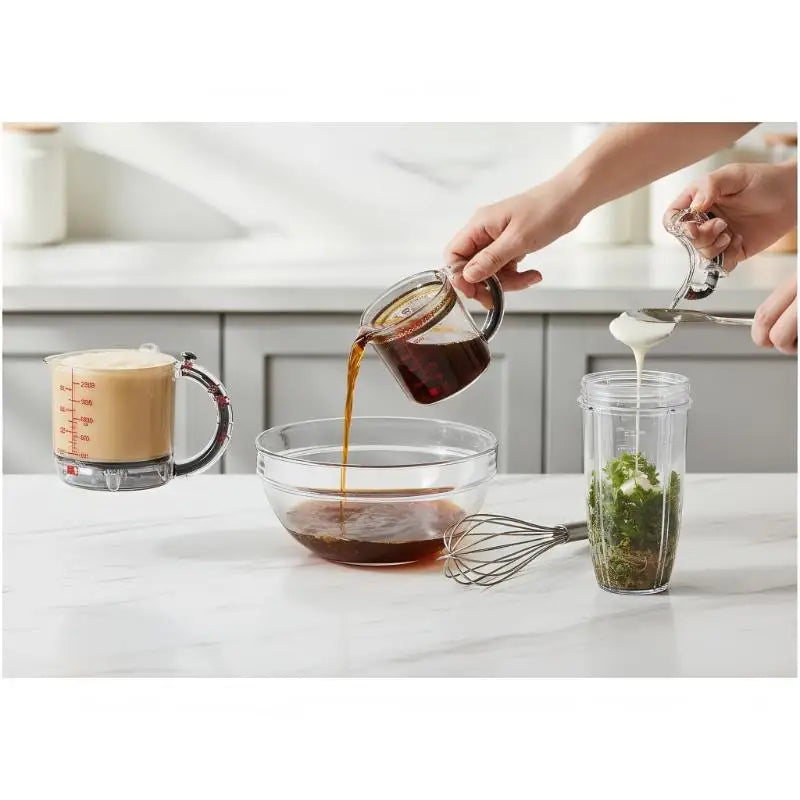 Kitchen Essential Adjustable Measuring Cup with Unique Scraper Base; Perfect for Every Cooking Need