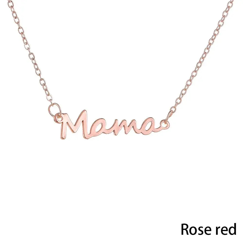 Mom Mother's Day Gift Jewelry Heart Red/Blue Pendant Necklace Luxury Fashion Mother's Day Necklace Women Mother