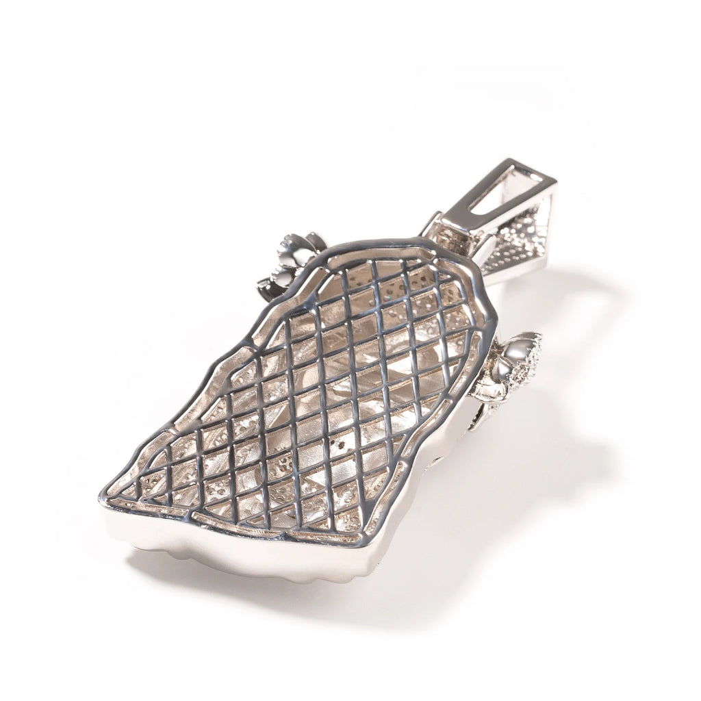 UWIN Iced Out 2 Tone Jesus Pendant Necklaces with Rose Prong Setting 5A+ Cubic Zirconia Charms Fashion Jewelry for Gift