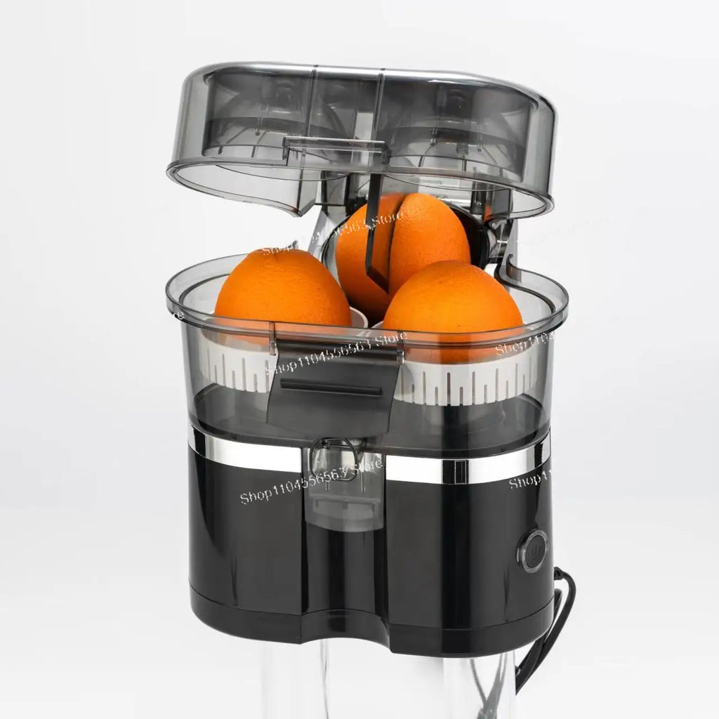 Dual Head Automatic Citrus Juicer Machine, Electric Lemon Orange Press with Pulp Separation for Home Kitchen Use