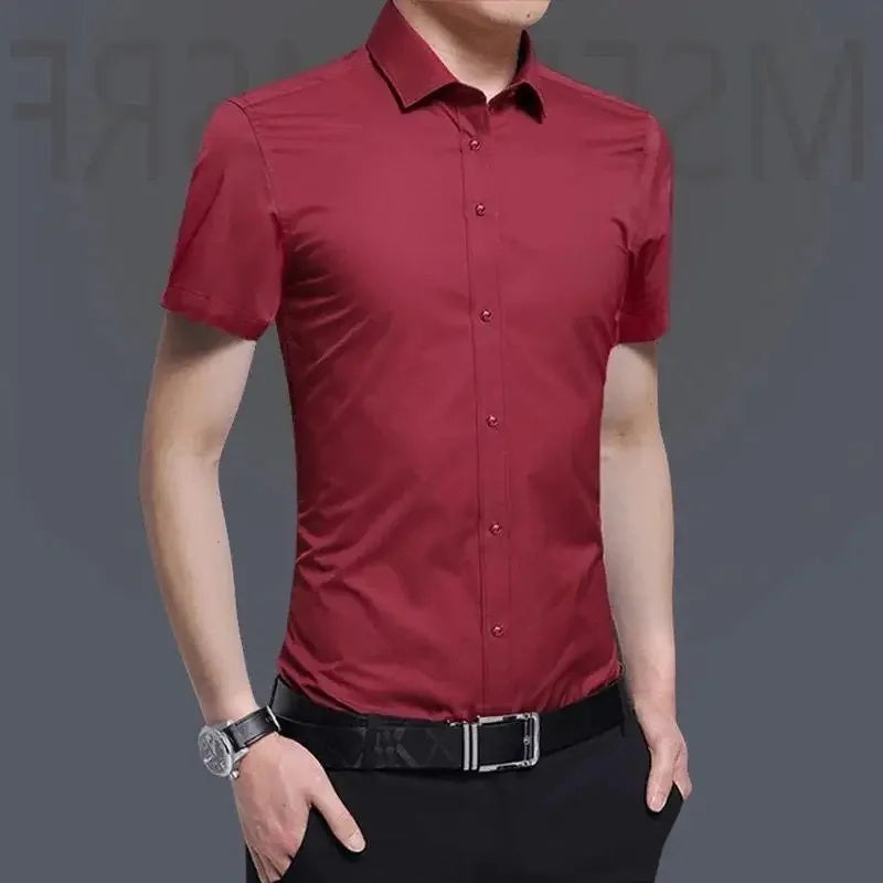 Clothes Business Male Top Plain with Print Men's Shirt and Blouse White Long Sleeve Elegant Hipster Silk Designer Cheap Brand I