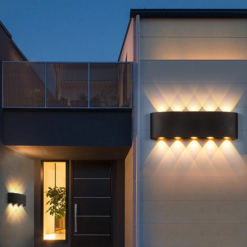 Up and Down LED Wall Lamp Waterproof Interior Wall Light For Bedroom Living Room Corridor Indoor Outdoor Lighting