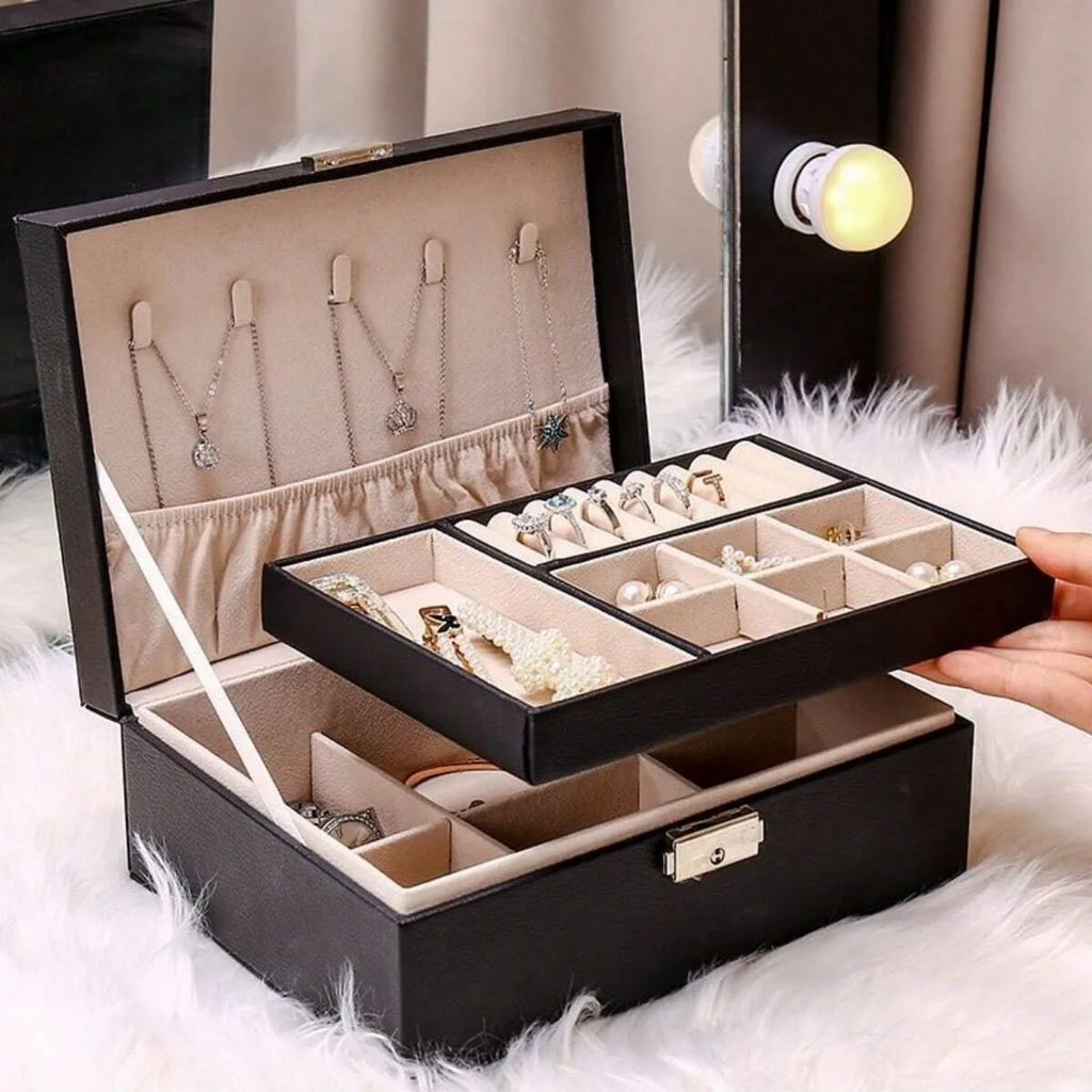 Portable Multi-Functional Home Decoration Storage Box Earring And Jewelry Preservation Box Special Storage Box For Ladies' Item