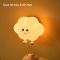 Rechargeable Silicone Led Night Light Wall Lamp Decorative Portable For Bedroom Cute Moon Bedside Baby Dimmable Nursery Sleeping