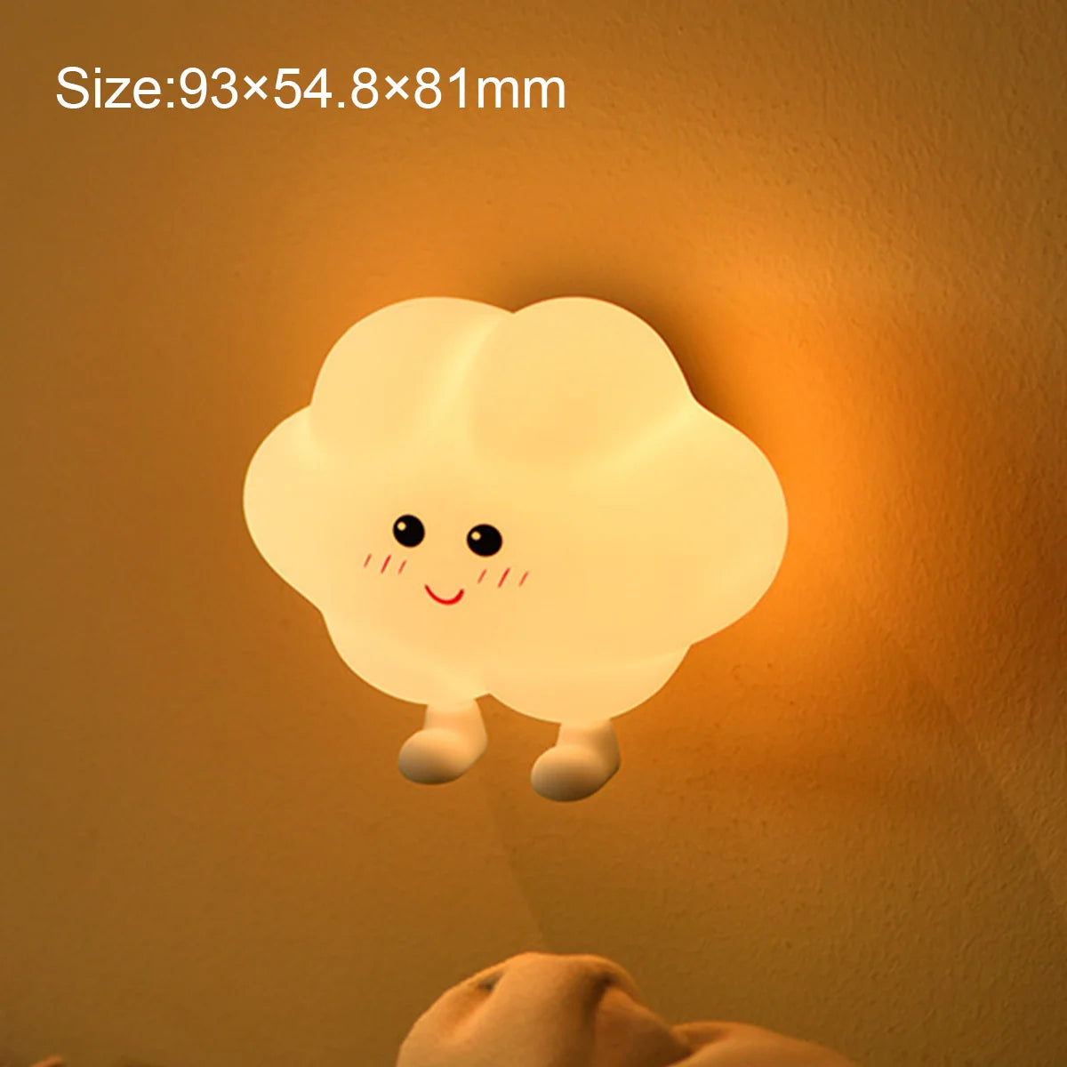 Rechargeable Silicone Led Night Light Wall Lamp Decorative Portable For Bedroom Cute Moon Bedside Baby Dimmable Nursery Sleeping