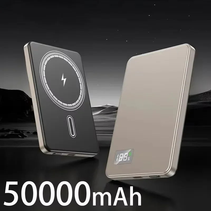 500000mAh 3C Certification Thin Power Bank Ultra For MagSafe 22.5W Magnetic Wireless Fast Charging Portable Battery for Phone