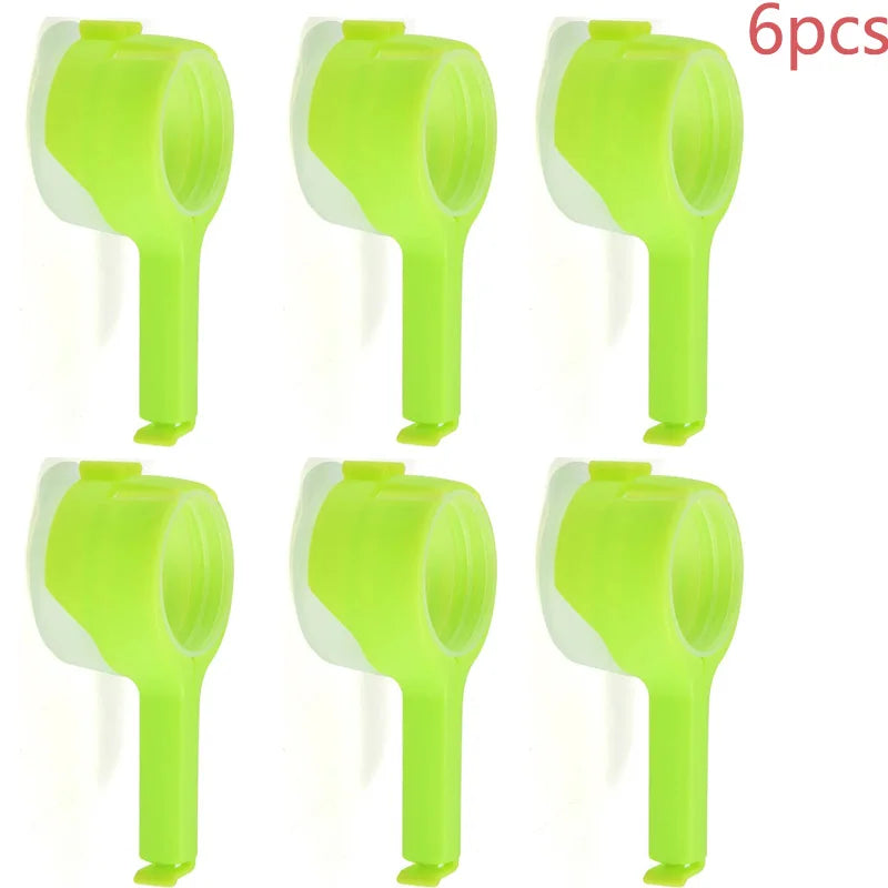Pour Snack Clips Food Storage Sealing Clips with Pour Spouts Durable Plastic Clips for Food Storage Kitchen Snack Bag Storage