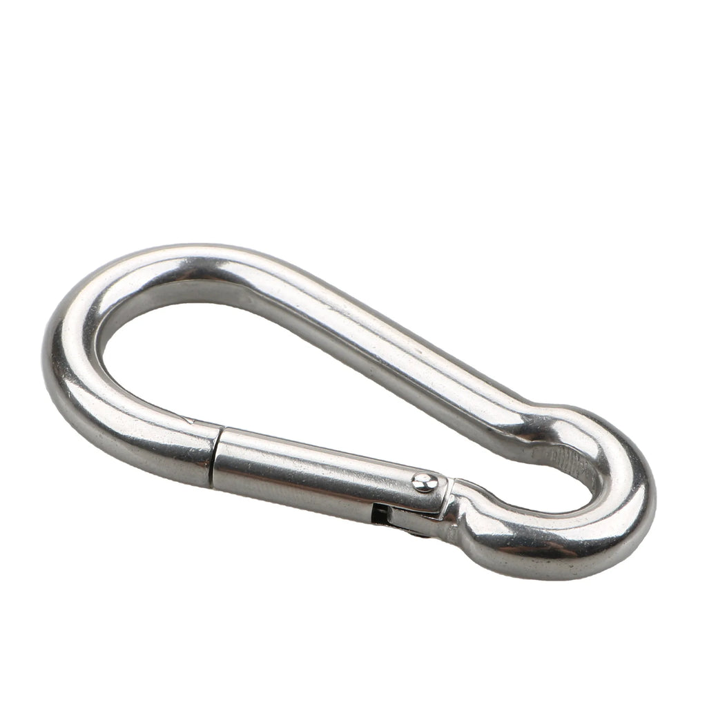 1pc Spring Hook Quick Link Spring Snap Carabiner M4 M5 M6 M8 M10 304 Stainless Steel Lock Ring Hook Climbing Safety Buckle