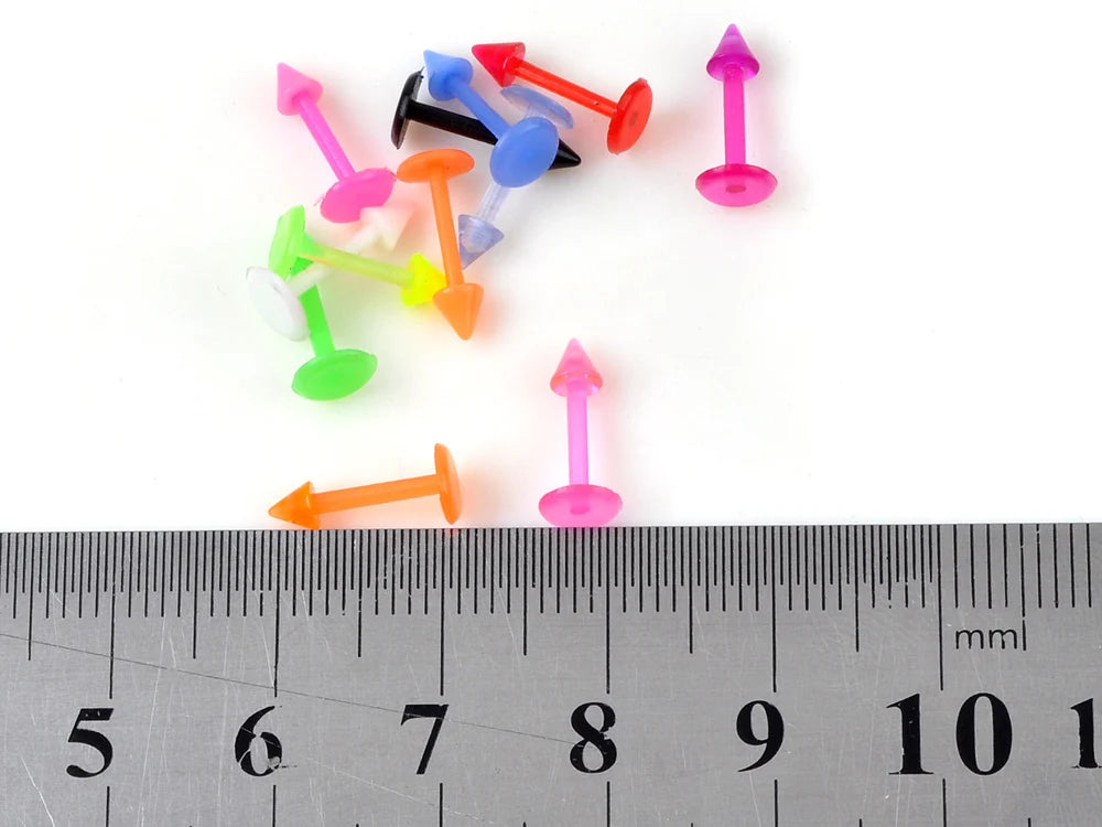 40PC Soft Silicon Nose/Lip/Tongue Piercings Helix Ear Piercing Women Men Septum Rings Body Piercing Jewelry
