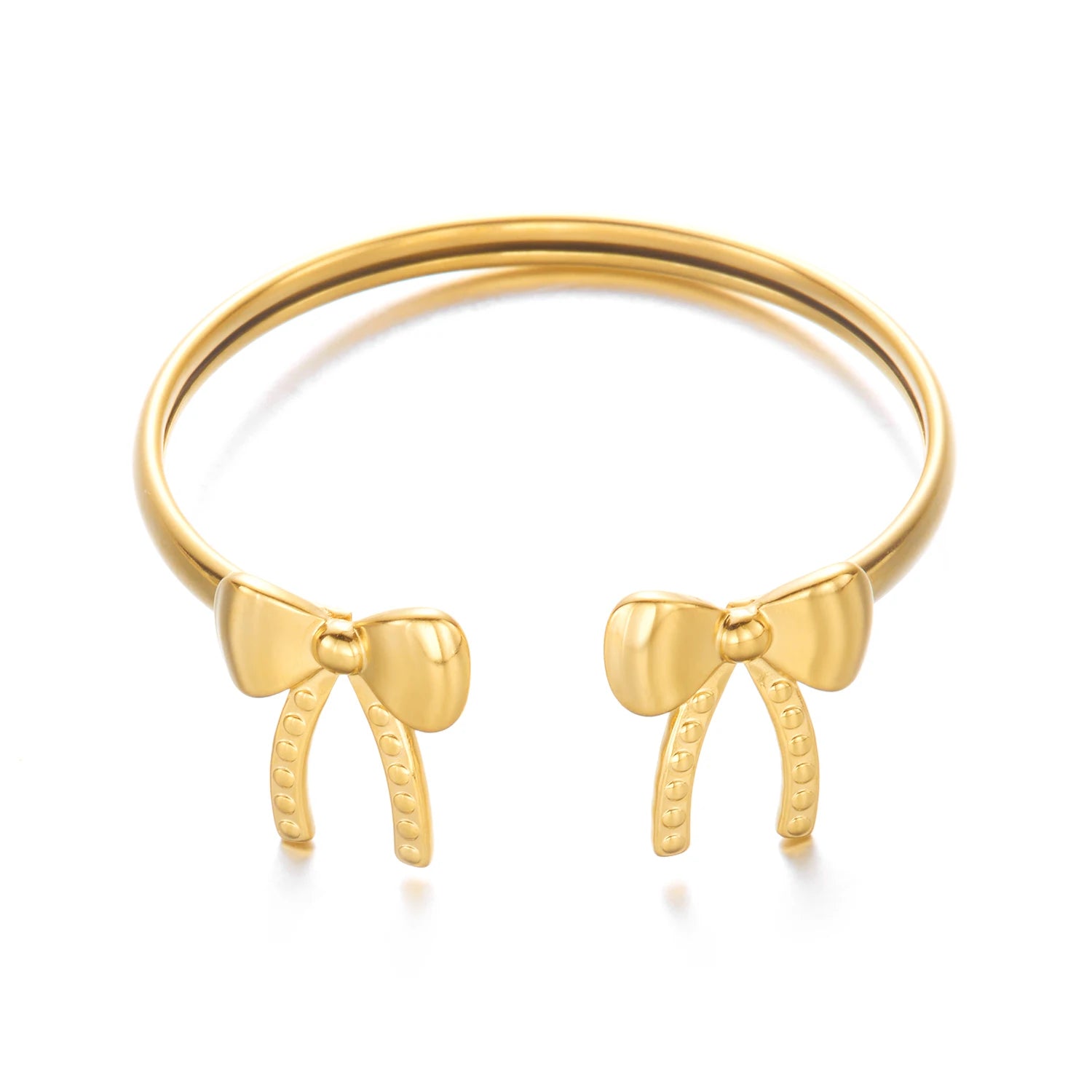 New Classic Sun Moon Pattern Open Bangles Bracelet For Women Gold Color Stainless Steel Heart Cuff Bracelet Hand Ornament Gift