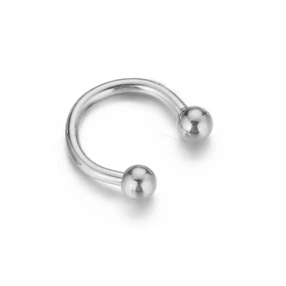 Helix For Women 1 Pcs Circular C Shape Hoop Stud Earrings Jewelry Lip Rings Nose Rings Body Piercing