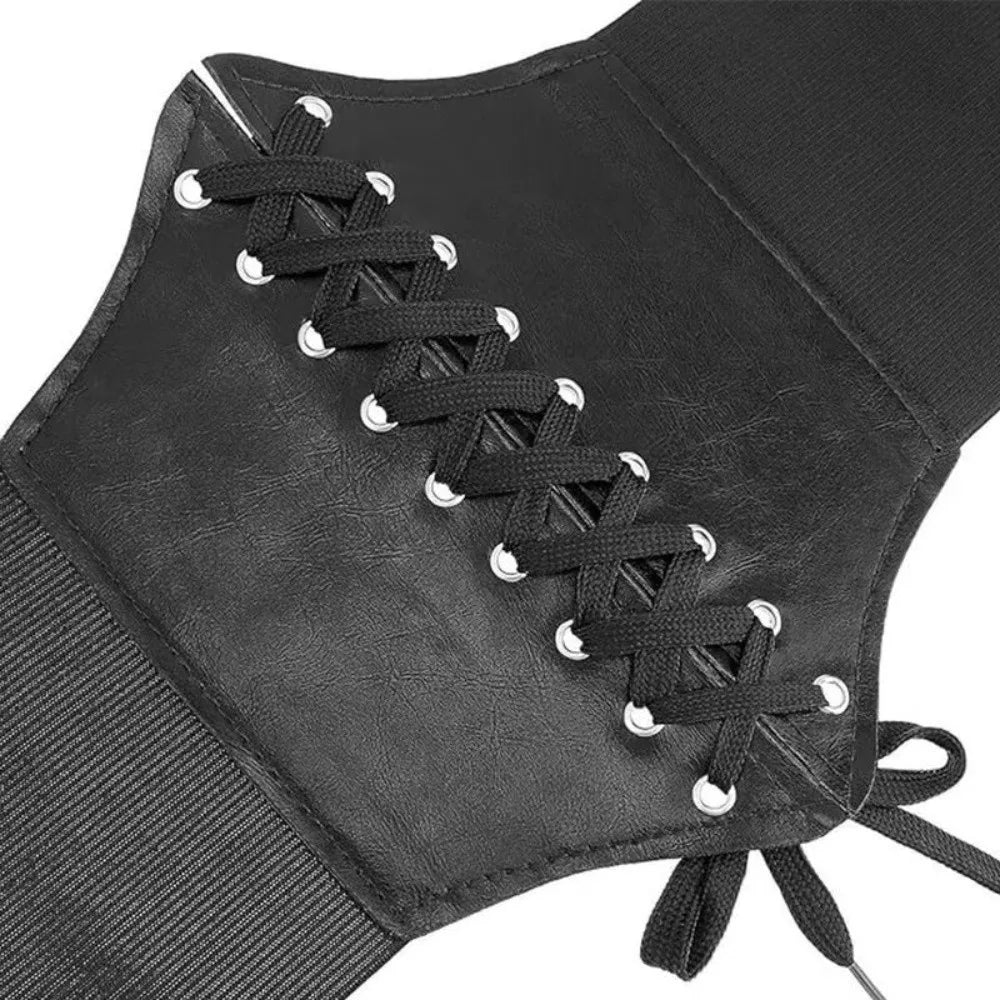 Wide Corset Waist Belt Decorative Slimming Waist Strap External Wear Elastic Design Body Shapewear For Skirts Dress Top Clothes