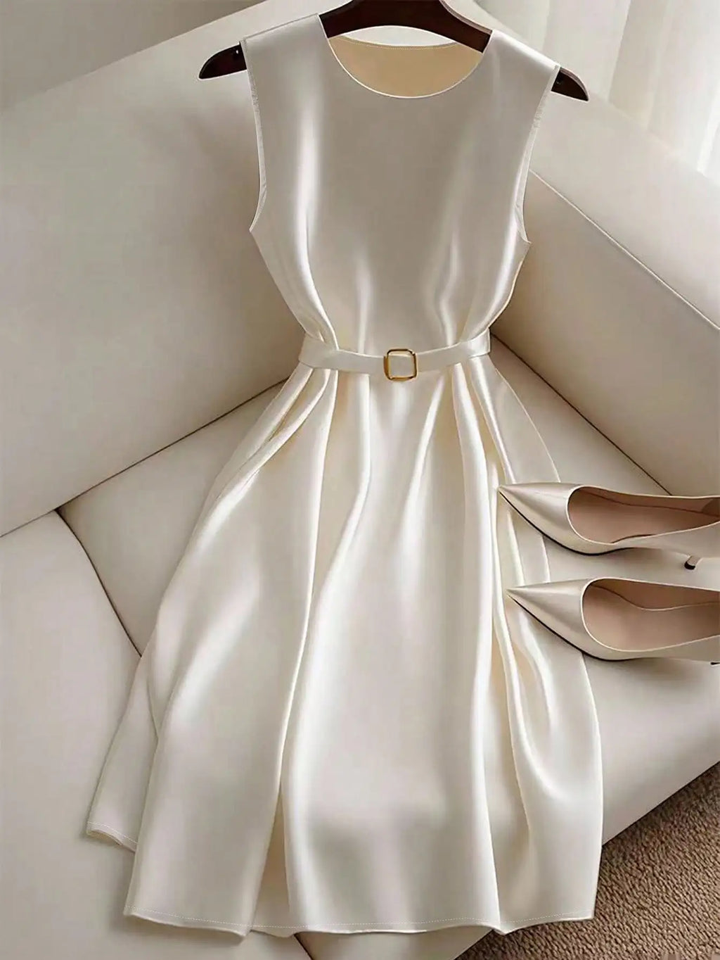 Regular women's dress, for work commuting, leisure and vacation
