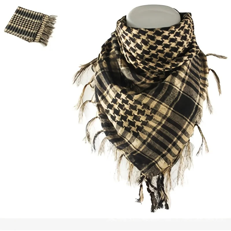 New Summer Women Tactical Arab Scarf Men Fashion Lightweight Hijab Scarf Spring Army Plaid Head Scarf Warm Mask