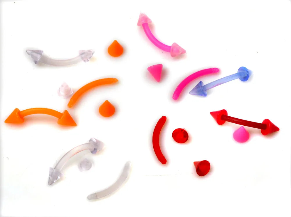 40PC Soft Silicon Nose/Lip/Tongue Piercings Helix Ear Piercing Women Men Septum Rings Body Piercing Jewelry