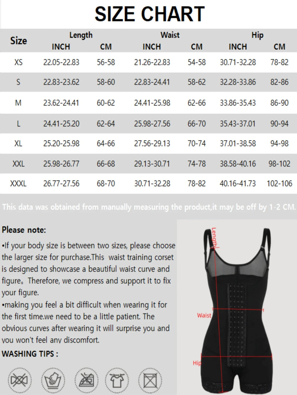 Body Shaperwear ,Colombian Shapewear,4-Row Hooks Slimming Butt Lifting And Tummy Control, Abdominal Control Waist Shaper