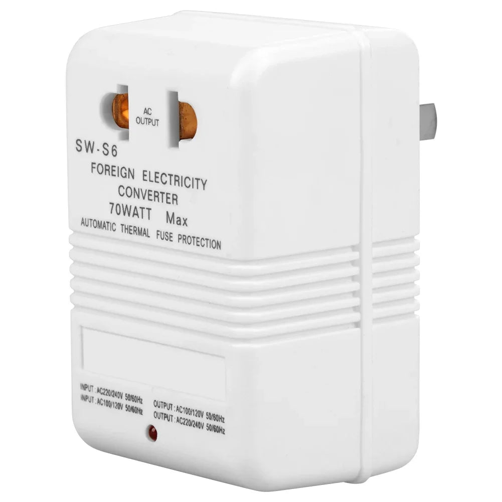 Power Converter Voltage Converter 70W 110V/120V to 220V/240V StepUp&amp Down Voltage Converter Transformer (CN Standard Plug)