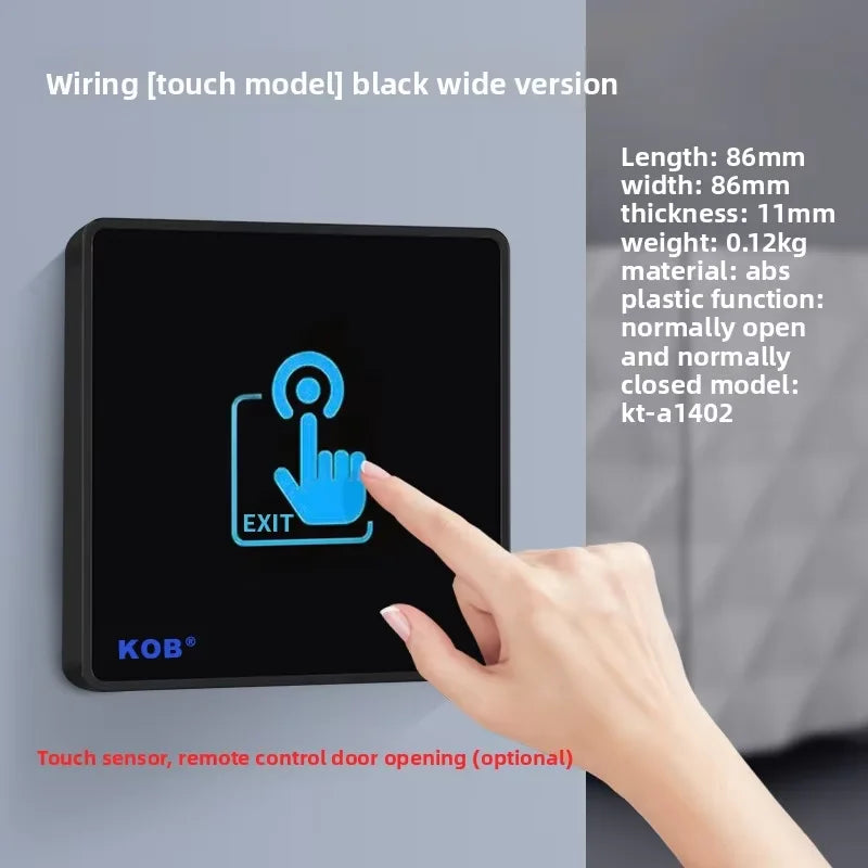 KOB access control switch exit button glass panel touch sensor infrared induction automatic door wireless switch