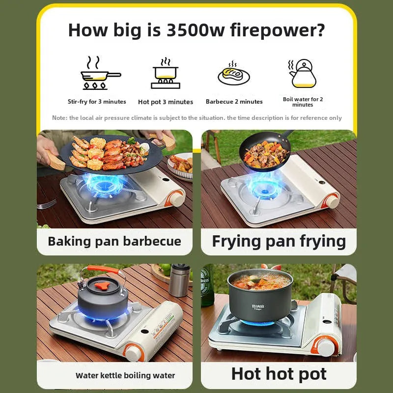 2026 Portable Outdoor Cooker Hot Pot Small Durable   Magnetic Casca Design for Camping And Travel