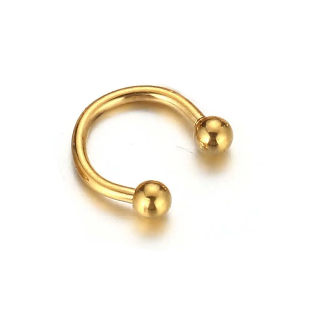 Helix For Women 1 Pcs Circular C Shape Hoop Stud Earrings Jewelry Lip Rings Nose Rings Body Piercing