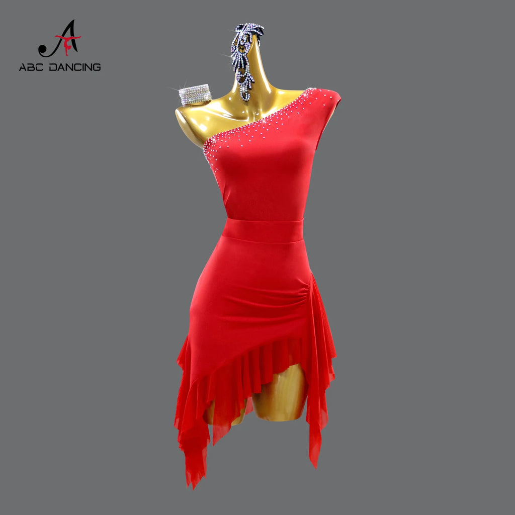 2026 Womens Stage Costume Latin Dance Dress Girls Dancewear Female Ladies Clothes Sexy Prom Party Sets Adult Sport Carnival Suit