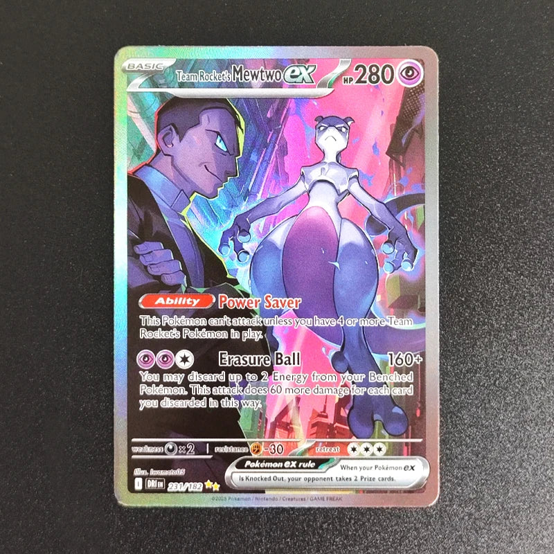 PTCG English Charizard Gengar Giratina Rayquaza Greninja Mewtwo Pikachu Clefairy