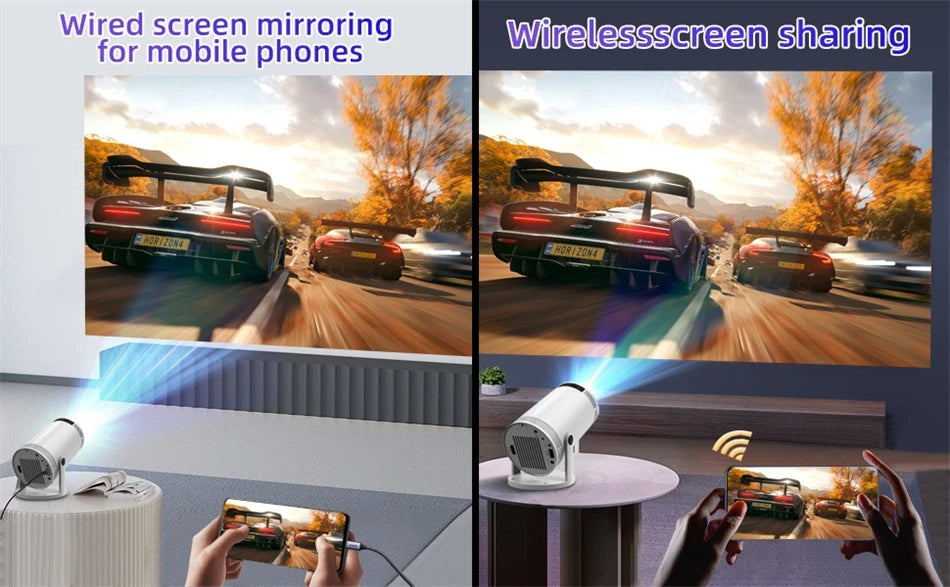 Projector FY300 Pro 4K  Dual  260ANSI Allwinner   1080P 1280*720P Home Cinema Outdoor Projetor