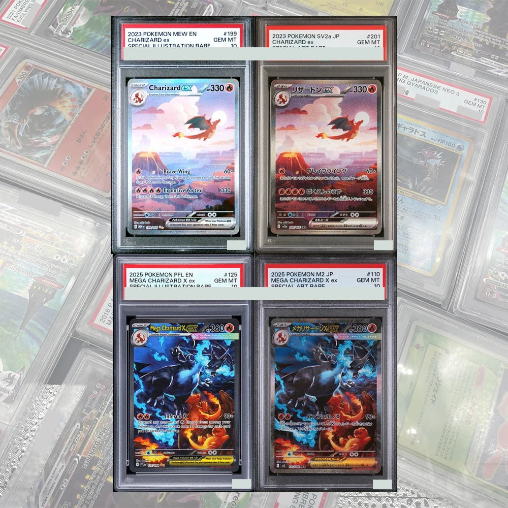 PHANTASMAL FLAMES 125 MEGA CHARIZARD EX SPECIAL ILLUSTRATION DIY PROXY 2025 PTCG COLLECTION CARD HOLOGRAPHIC CARD