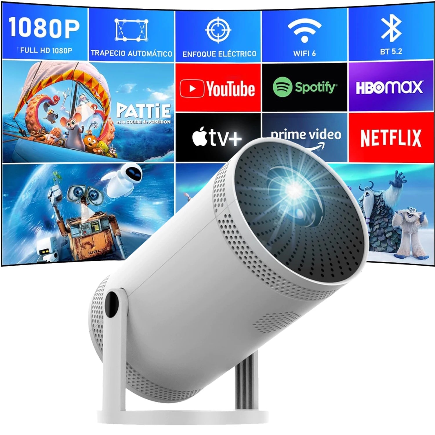 Projector FY300 Pro 4K  Dual  260ANSI Allwinner   1080P 1280*720P Home Cinema Outdoor Projetor