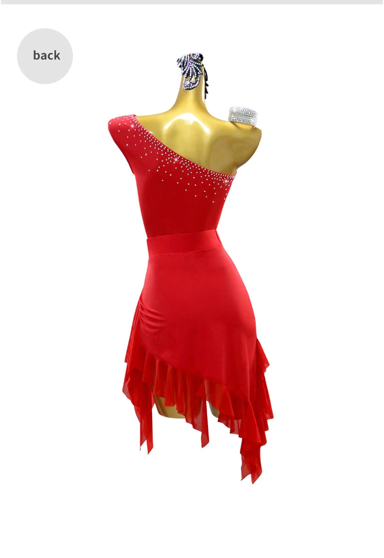2026 Womens Stage Costume Latin Dance Dress Girls Dancewear Female Ladies Clothes Sexy Prom Party Sets Adult Sport Carnival Suit