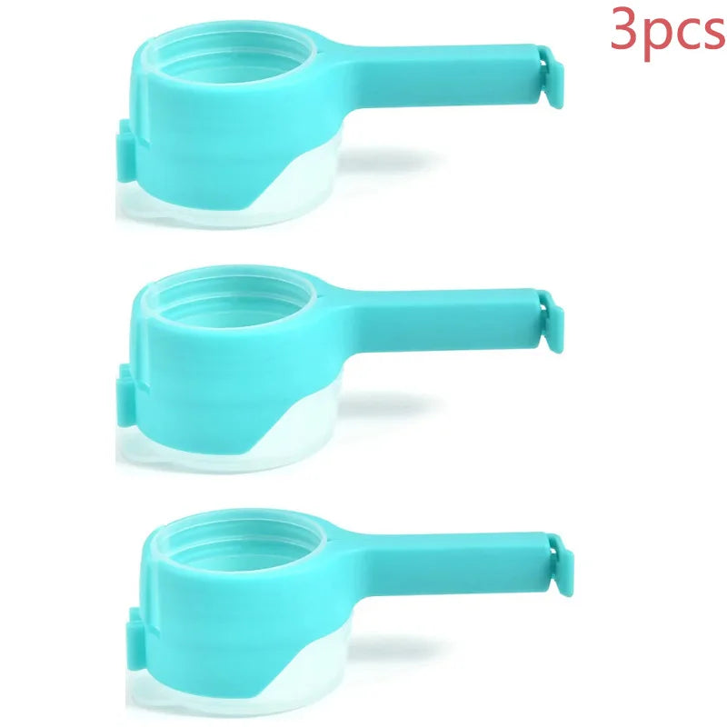 Pour Snack Clips Food Storage Sealing Clips with Pour Spouts Durable Plastic Clips for Food Storage Kitchen Snack Bag Storage