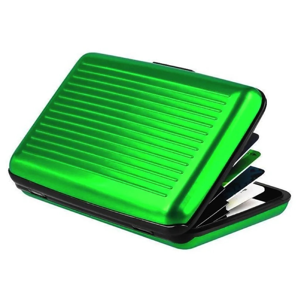 Credit Card Holder Wallet Metal Name Card Holder Waterproof Credit Card Protector for Women Men