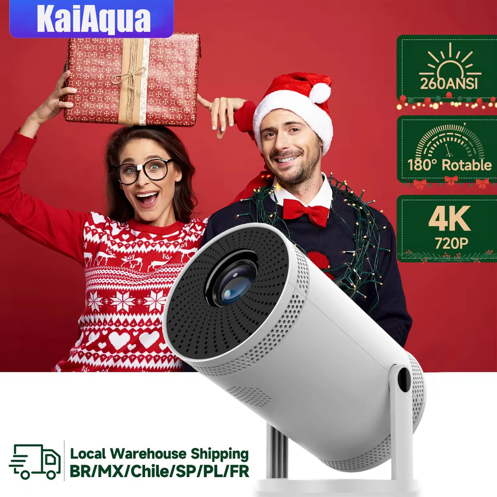 Projector FY300 Pro 4K  Dual  260ANSI Allwinner   1080P 1280*720P Home Cinema Outdoor Projetor