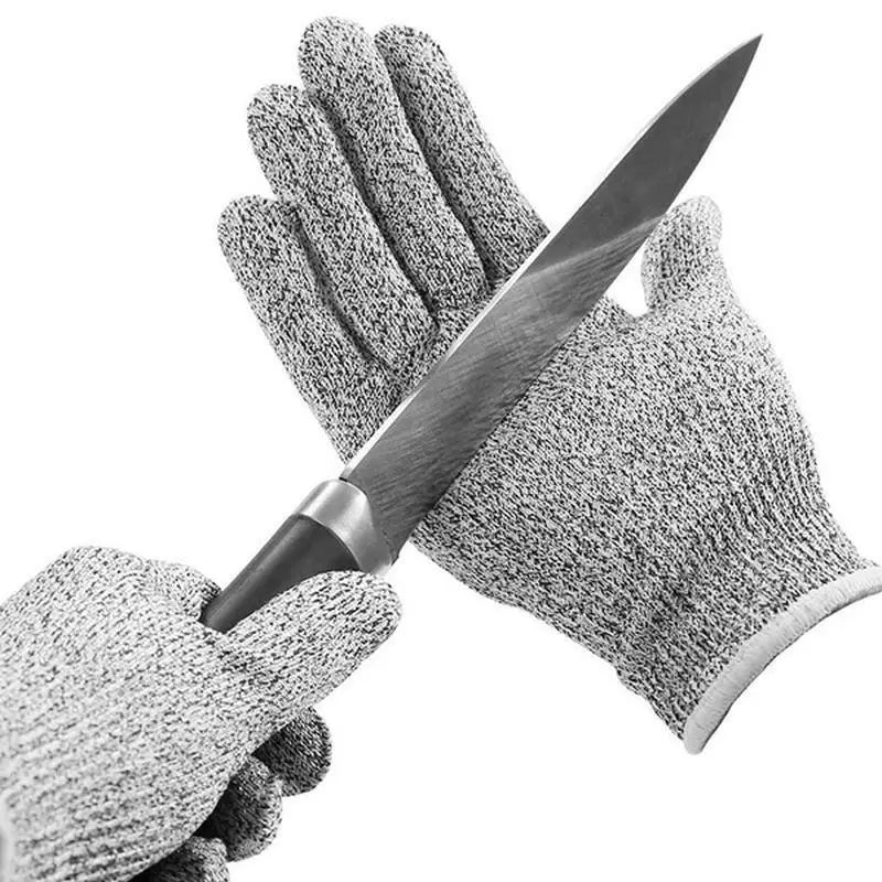 1 Pair Security Protection Anti-Cut Gloves Cut Proof Stab Resistant Stainless Steel Wire Metal Mesh Butcher Cut-Resistant Gloves