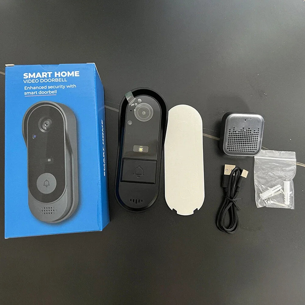 Tuya Doorbell with Camera Wireless Bundle Doorbell Smart Home Wifi Outdoor Waterproof Cam Security Audio Intercom Night Vision