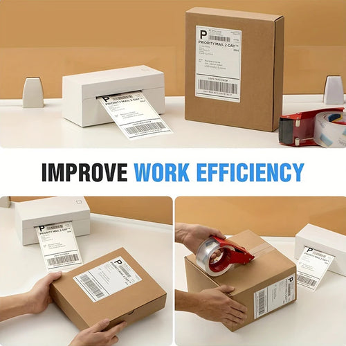 4x6 Inch Thermal Shipping Label Paper 100/200/300/500PCS Adhesive Paper For Express Waybill DHL UPS Express Barcode All-Purpose