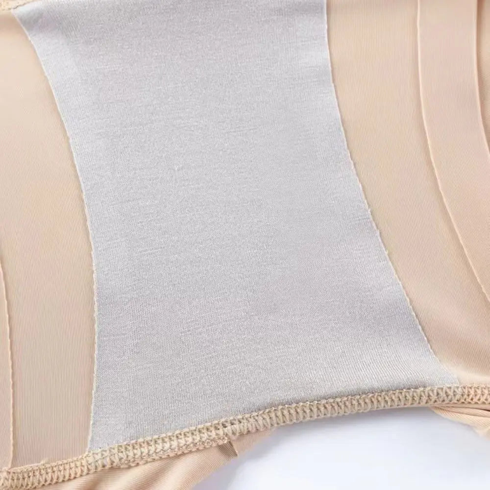 Seamless Shapewear with Pads Slimming Shapers Belly Contracting Body Shaping Panties Underpants High Waist