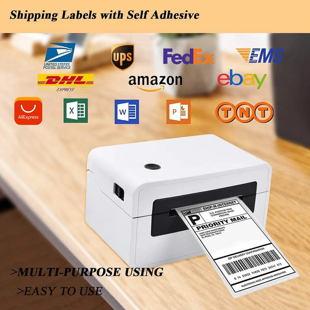 4x6 Inch Thermal Shipping Label Paper 100/200/300/500PCS Adhesive Paper For Express Waybill DHL UPS Express Barcode All-Purpose