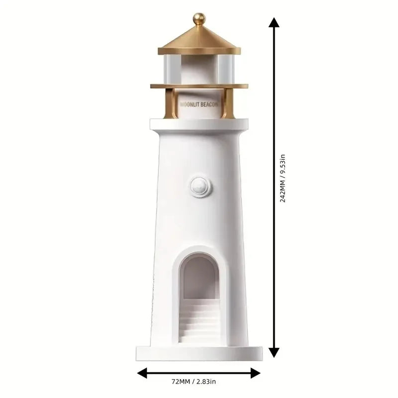 Floating Moon Lamp Projection Lighthouse Lamps Night Light Motion Sensor Light Room Decor Gift Lighthouse Ambient Lights
