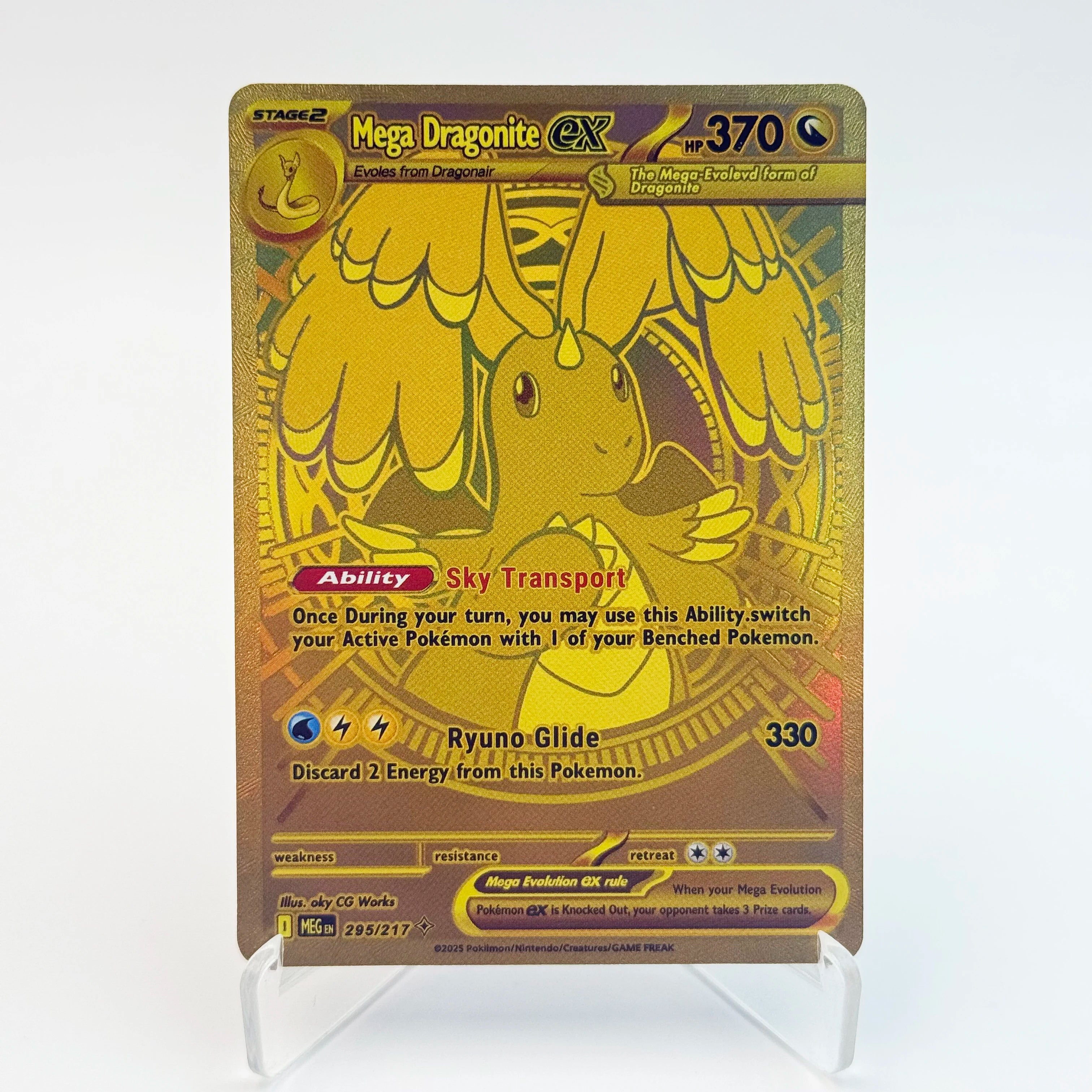 PKM PTCG Card ASC/MEG/PFL Mega Charizard Y ex Lucario Gardevoir Rare Card Replica Proxy Game Cards English